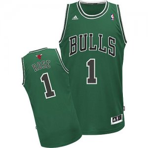 Maillot De Basket Chicago Bulls Derrick Rose 1 Tissus Sportif Fans Edition Vert